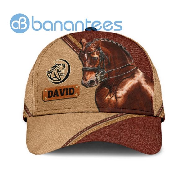 Custom Name Love Horse All Over Printed 3D Cap Product Photo