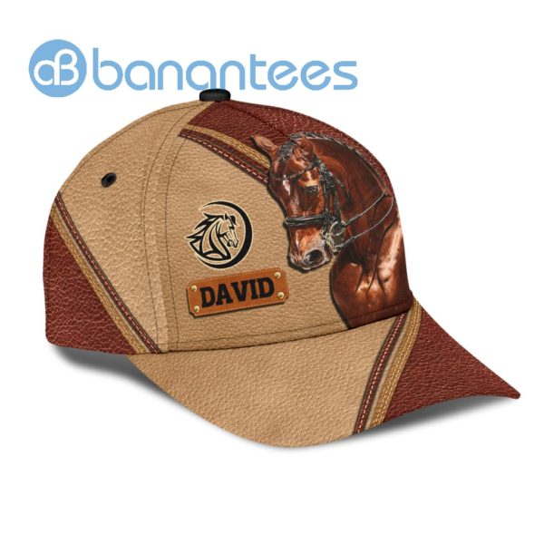 Custom Name Love Horse All Over Printed 3D Cap Product Photo