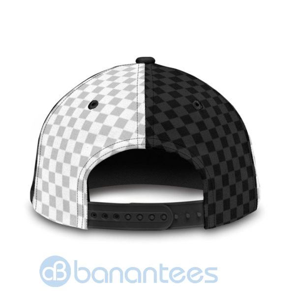 Custom Name Trucker Checkered Background All Over Printed 3D Cap Product Photo
