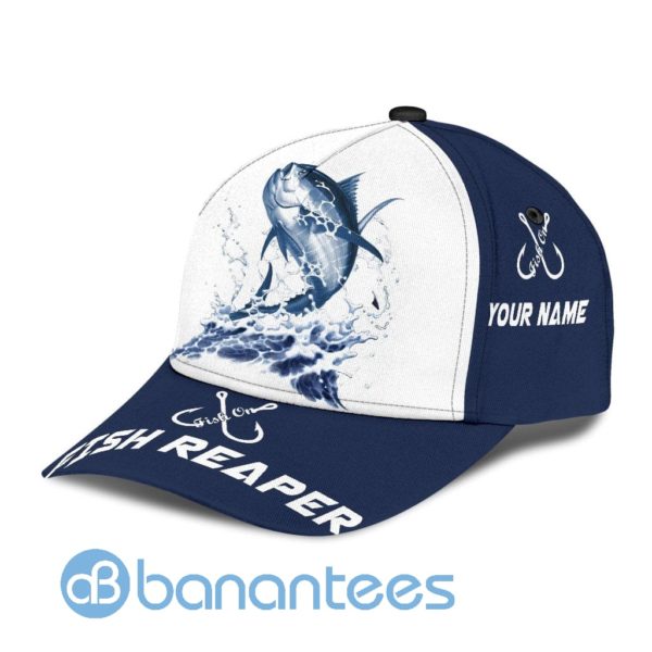 Custom Name Tuna Fishing Hat Hook Full Printed 3D Cap Product Photo