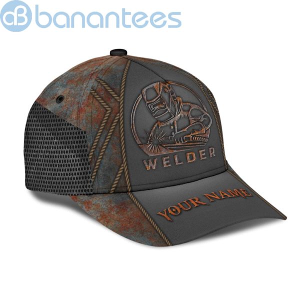 Custom Name Vintage Welder Classic Welding Cap Product Photo