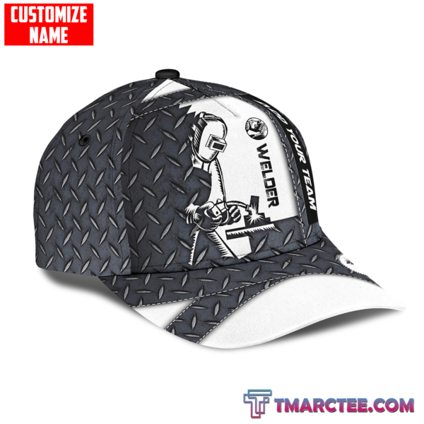 Custom Name Welder All Over Printed 3D Cap Product Photo