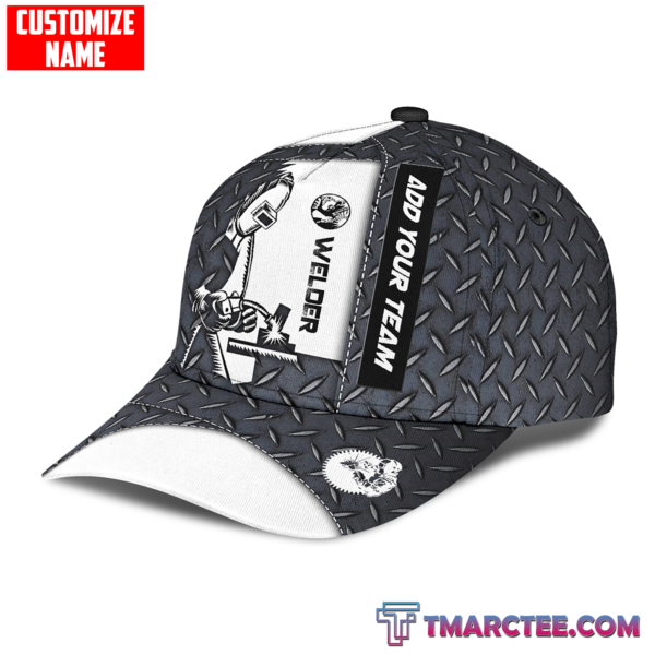 Custom Name Welder All Over Printed 3D Cap Product Photo
