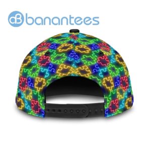 Custom Neon Autism Awareness All Over Printed 3D Cap Product Photo
