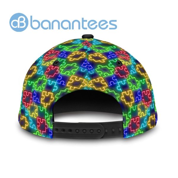 Custom Neon Autism Awareness All Over Printed 3D Cap Product Photo