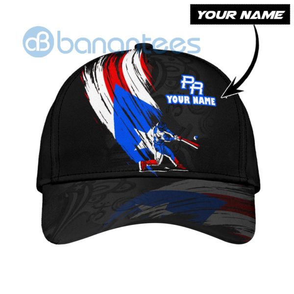 Customize Name Baseball Puerto Rico All Over Printed 3D Cap Product Photo