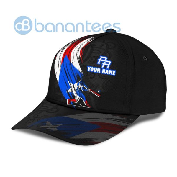 Customize Name Baseball Puerto Rico All Over Printed 3D Cap Product Photo