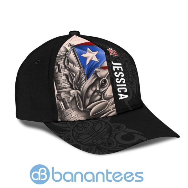 Customize Name Coqui Puerto Rico All Over Printed 3D Cap Product Photo