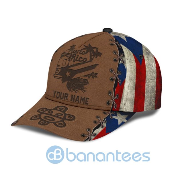 Customize Name Coqui Symbols Puerto Rico All Over Printed 3D Cap Product Photo