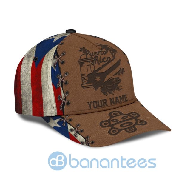 Customize Name Coqui Symbols Puerto Rico All Over Printed 3D Cap Product Photo