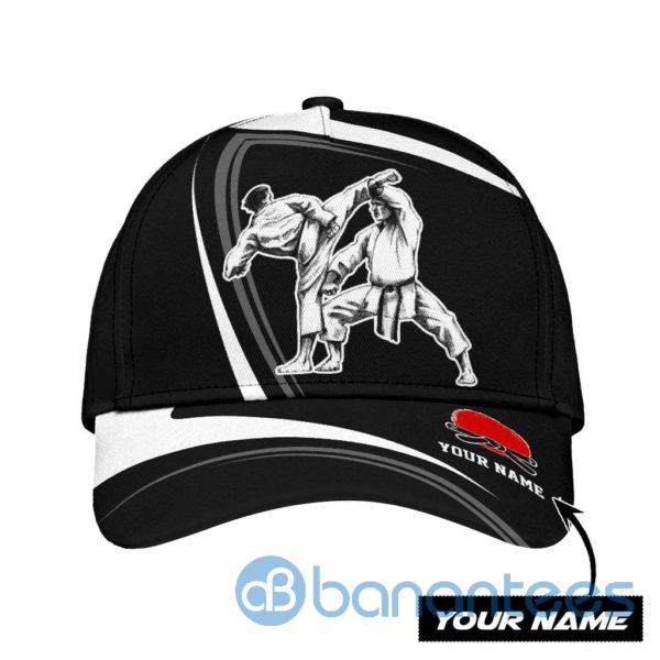 Customize Name Karate All Over Printed 3D Cap Product Photo