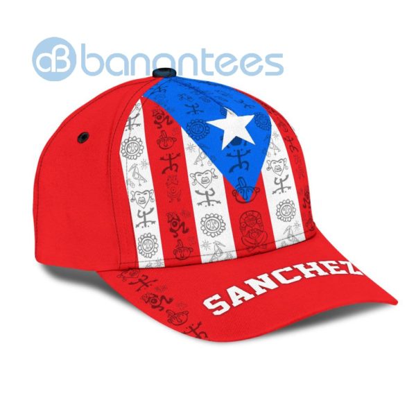 Customize Name Loving Puerto Rico All Over Printed 3D Cap Product Photo