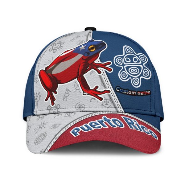 Customize Name Puerto Rico All Over Printed 3D Cap Product Photo