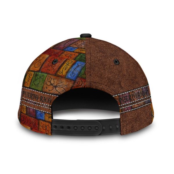 Customize Name Puerto Rico All Over Printed 3D Cap Product Photo