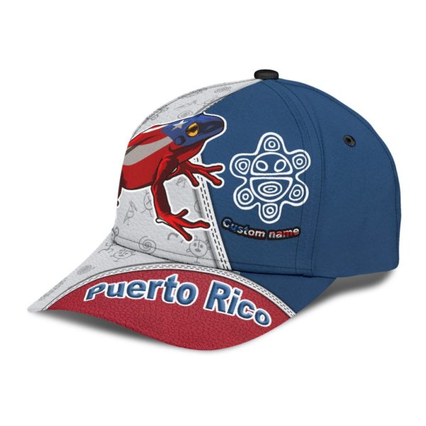 Customize Name Puerto Rico All Over Printed 3D Cap Product Photo