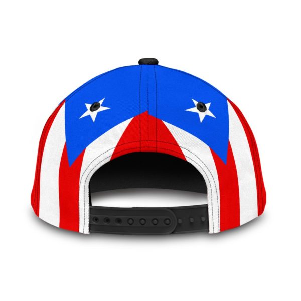 Customize Name Puerto Rico Flog And Flag All Over Printed 3D Cap Product Photo