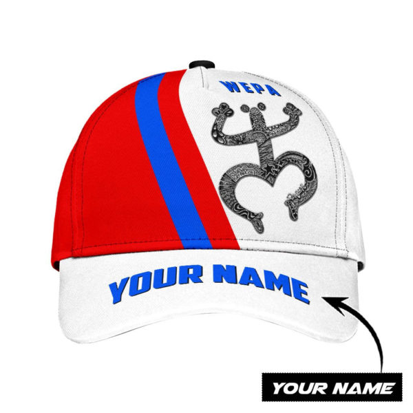 Customize Name Puerto Rico White All Over Printed 3D Cap Product Photo
