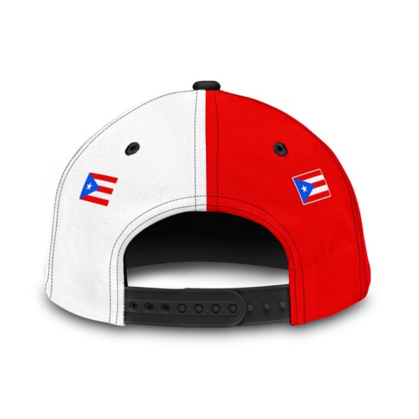 Customize Name Puerto Rico White All Over Printed 3D Cap Product Photo