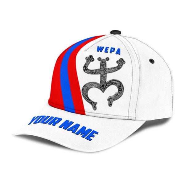 Customize Name Puerto Rico White All Over Printed 3D Cap Product Photo