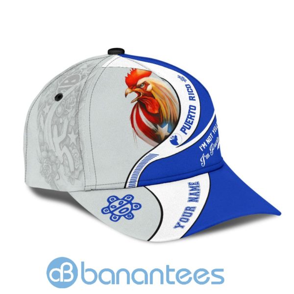 Customize Name Rooster Puerto Rico All Over Printed 3D Cap Product Photo