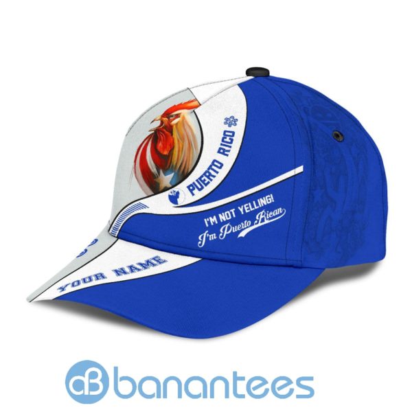 Customize Name Rooster Puerto Rico All Over Printed 3D Cap Product Photo