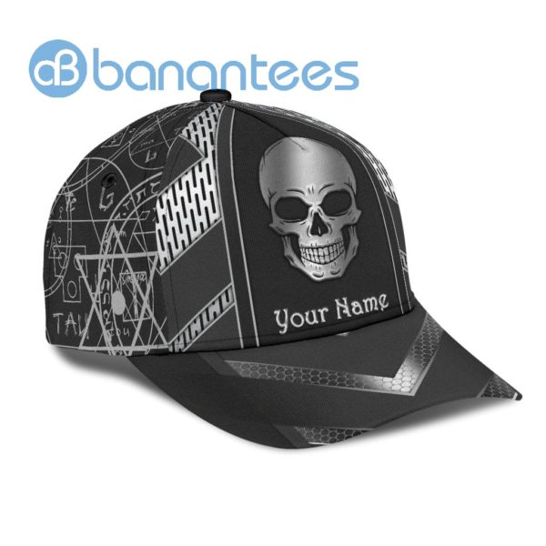 Customize Name Skull All Over Printed 3D Cap Product Photo