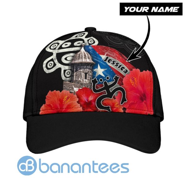 Customize Name Sol Taino Puerto Rico All Over Printed 3D Cap Product Photo