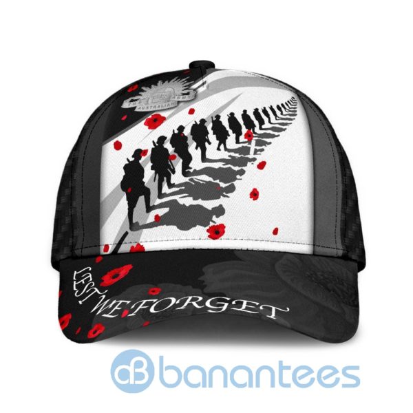 Customized Name Australian Army Anzacay Lest We Forget Cap Product Photo