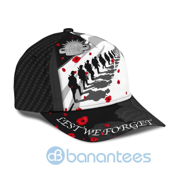 Customized Name Australian Army Anzacay Lest We Forget Cap Product Photo