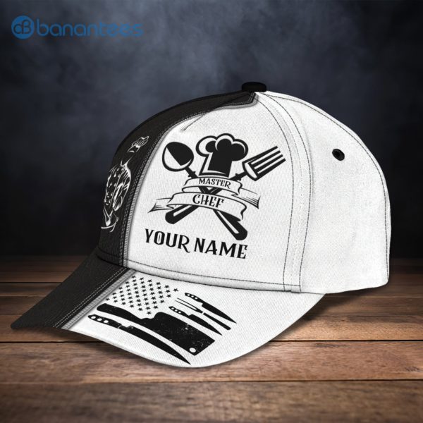 Customized Name Cooking Lovers Master Chef All Over Printed 3D Cap Product Photo