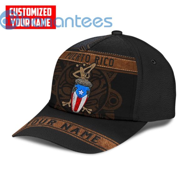 Customized Name Coqui Playing Bomba Puerto Rico All Over Printed 3D Cap Product Photo