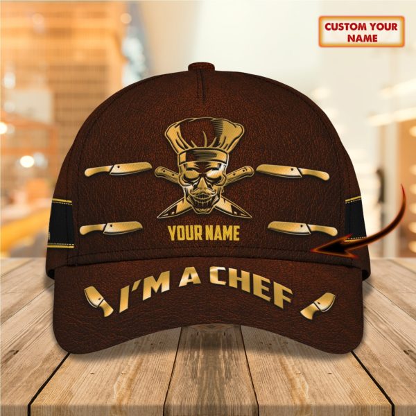 Customized Name Master Chef All Over Printed 3D Cap Product Photo