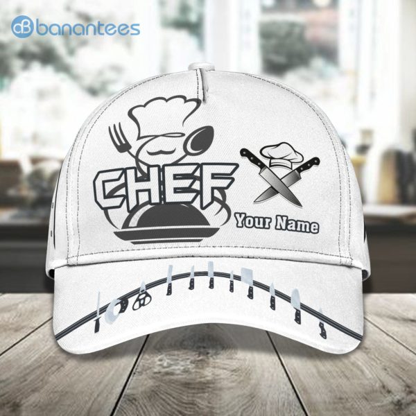 Customized Name Master Chef Cute Design All Over Printed 3D Cap Product Photo
