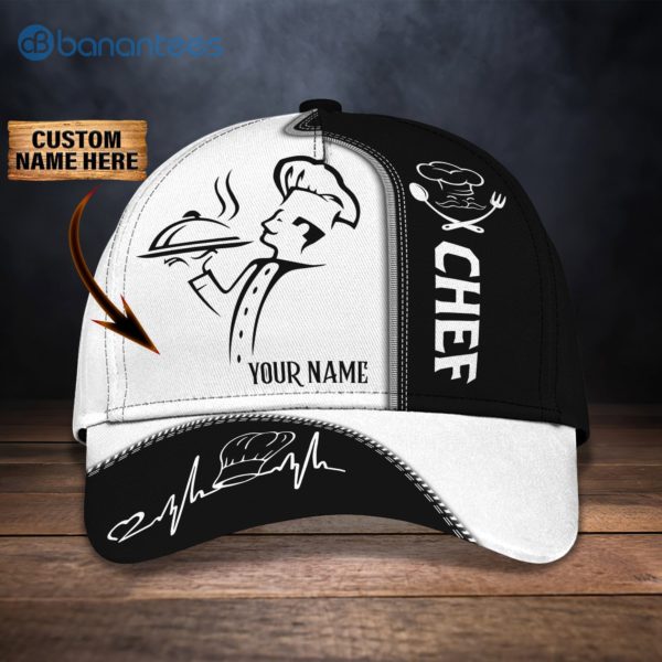 Customized Name Master Chef Heart Beat All Over Printed 3D Cap Product Photo