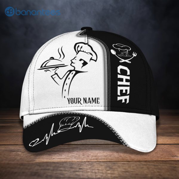 Customized Name Master Chef Heart Beat All Over Printed 3D Cap Product Photo