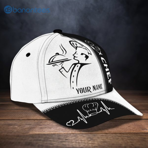 Customized Name Master Chef Heart Beat All Over Printed 3D Cap Product Photo