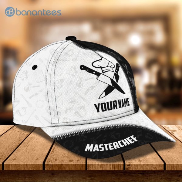 Customized Name Master Chef Icon Pattern All Over Printed 3D Cap Product Photo