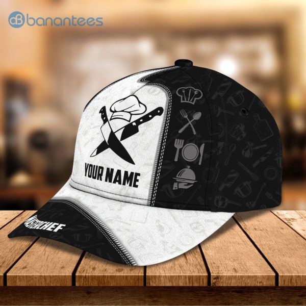 Customized Name Master Chef Icon Pattern All Over Printed 3D Cap Product Photo
