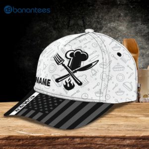 Customized Name Master Chef Icon Pattern All Over Printed 3D Cap Product Photo