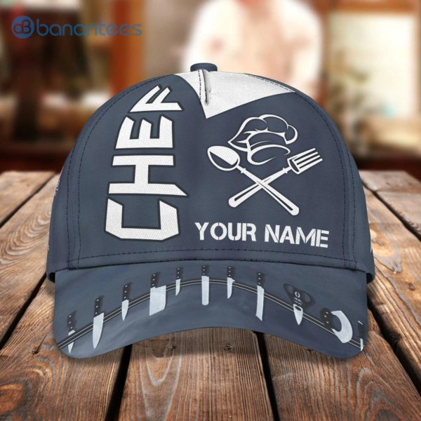 Customized Name Master Chef Knift All Over Printed 3D Cap Product Photo