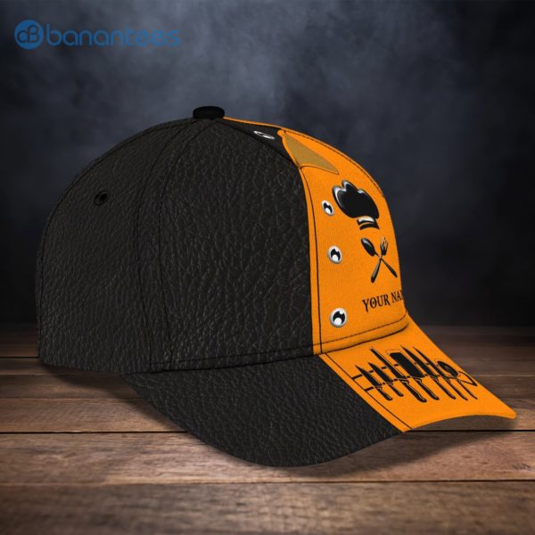 Customized Name Master Chef Orange All Over Printed 3D Cap Product Photo