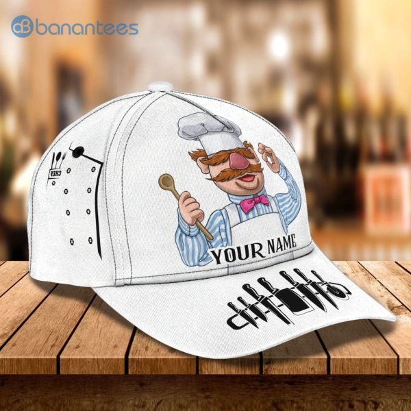 Customized Name Master Chef White Design All Over Printed 3D Cap Product Photo