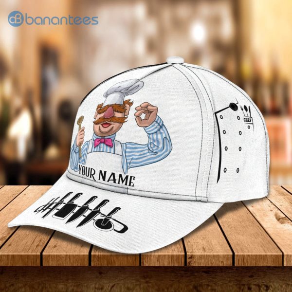 Customized Name Master Chef White Design All Over Printed 3D Cap Product Photo
