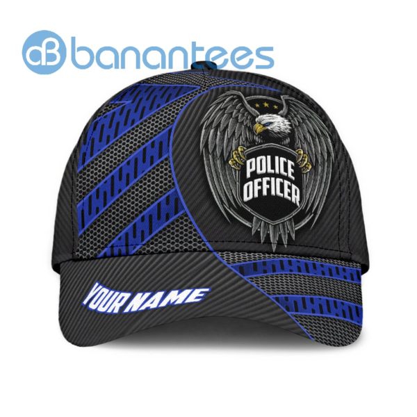 Customized Name Police Eagle All Over Printed 3D Cap Product Photo