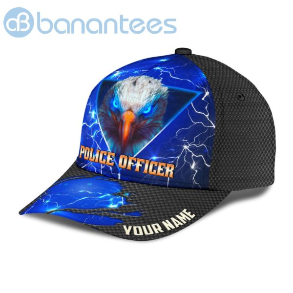 Customized Name Police Eagle All Over Printed 3D Cap Product Photo