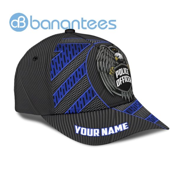 Customized Name Police Eagle All Over Printed 3D Cap Product Photo