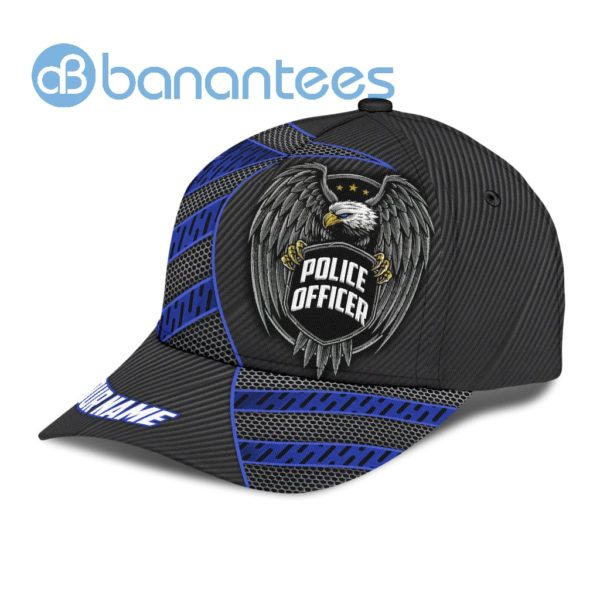 Customized Name Police Eagle All Over Printed 3D Cap Product Photo