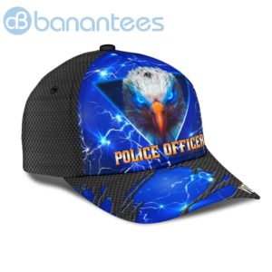 Customized Name Police Eagle All Over Printed 3D Cap Product Photo