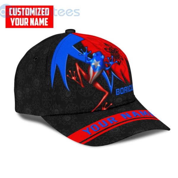 Customized Name Puerto Rico Coqui Frog All Printed All Over Printed 3D Cap Product Photo