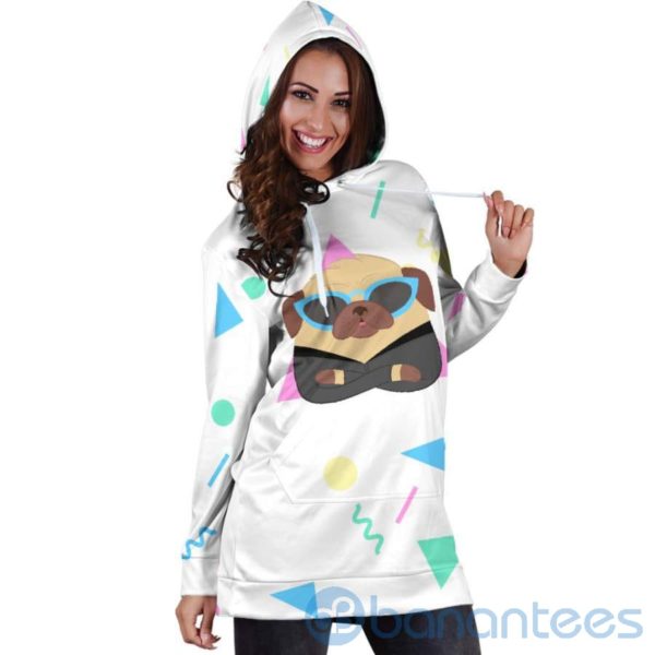 Cute Boss Pug Hoodie Dress For Women Product Photo